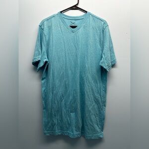Men’s Faded Glory Blue V Neck Short SleeveT Shirt Casual Streetwear Size Medium
